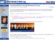 Rick Strahl's Web Log screen capture